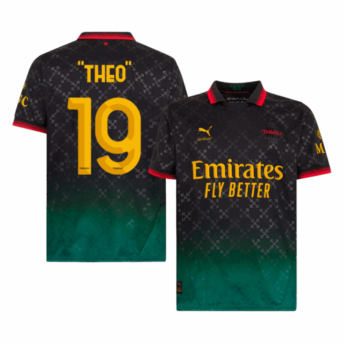 "THEO" #19 AC Milan Fourth Away Soccer Jersey
