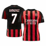 587892_1 GIMENEZ #7 AC Milan Home Soccer Jersey 2025/26