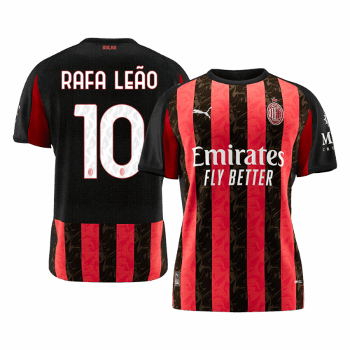 RAFA LEÃO #10 AC Milan Home Soccer Jersey 2025/26