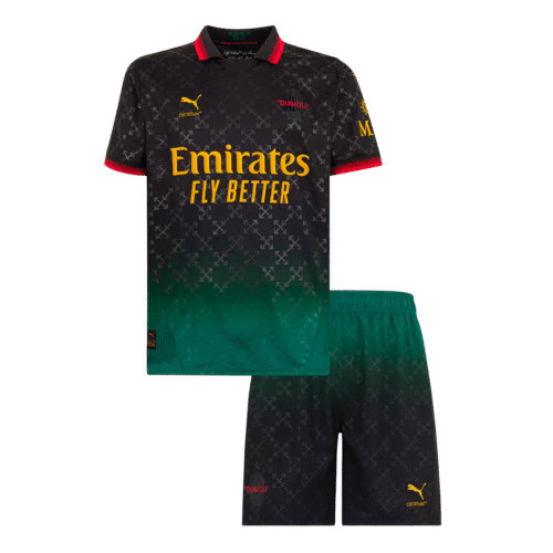 AC Milan Fourth Away Kids Soccer Jerseys Kit 2024/25