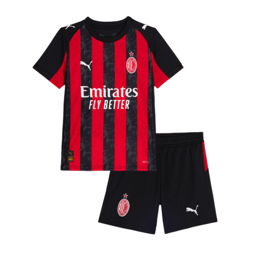 AC Milan Home Kids Soccer Jerseys Kit 2025/26