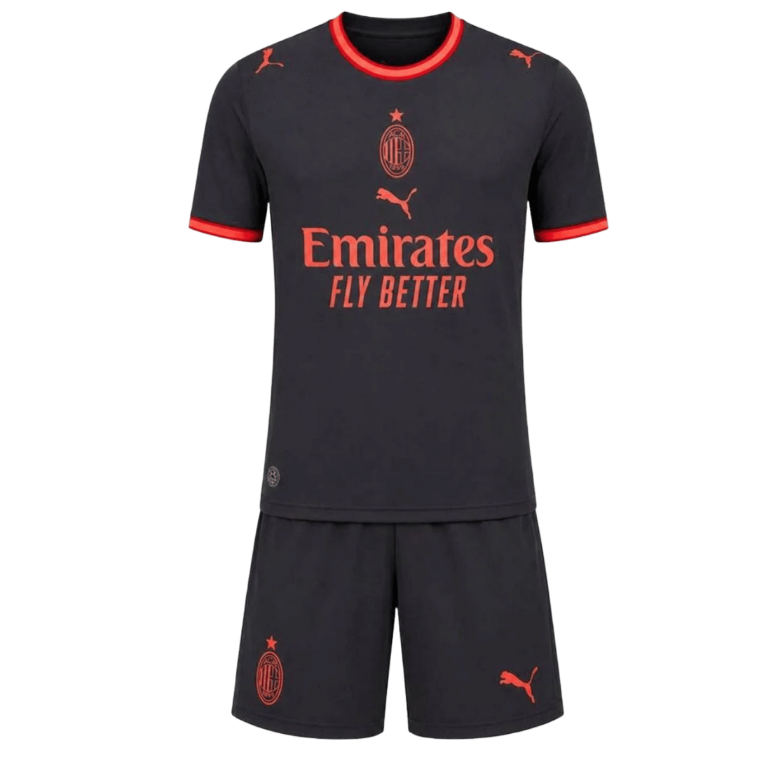 AC Milan Third Away Kids Soccer Jerseys Kit 2026/27