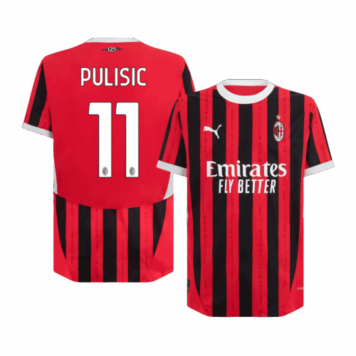 PULISIC #11 AC Milan Home Authentic Soccer Jersey