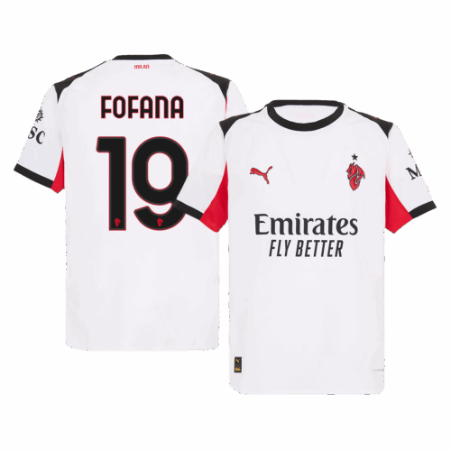 FOFANA #19 AC Milan Away Authentic Soccer Jersey 2025/26