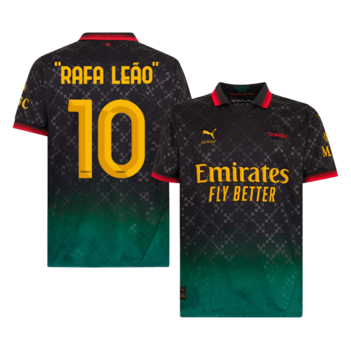 "RAFA LEÃO" #10 AC Milan Fourth Away Soccer Jersey 2024/25
