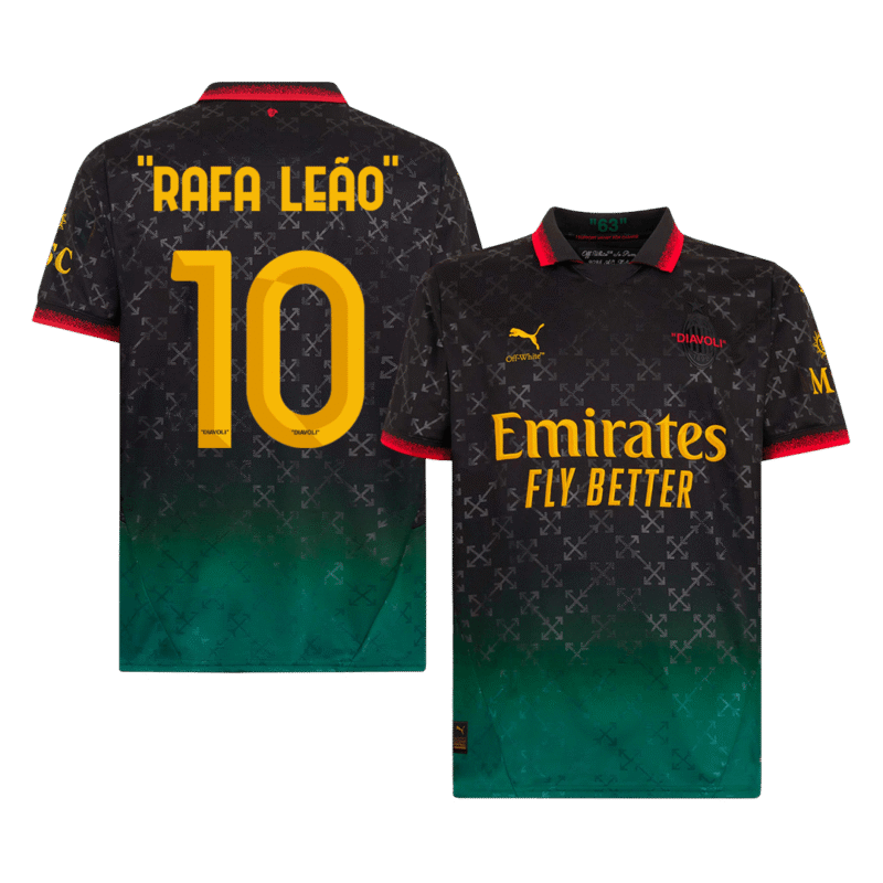 "RAFA LEÃO" #10 AC Milan Fourth Away Soccer Jersey 2024/25