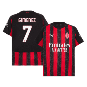 GIMENEZ #7 AC Milan Home Soccer Jersey 2025/26