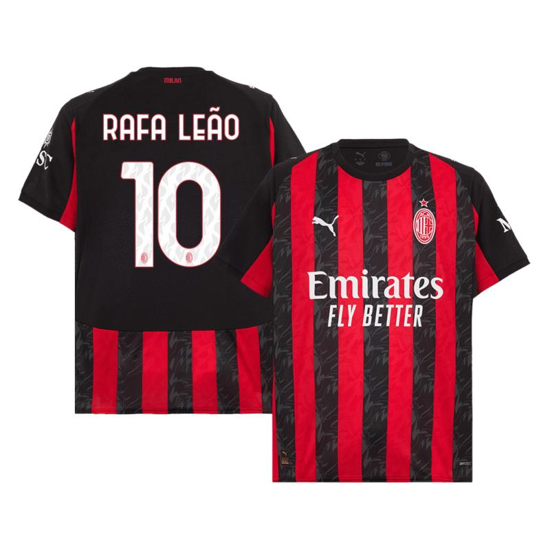 RAFA LEÃO #10 AC Milan Home Soccer Jersey 2025/26