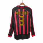 Retro Soccer Jersey MALDINI #3 AC Milan Home Long Sleeve 2006/07