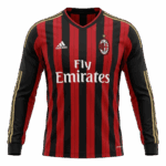 Retro Soccer Jersey AC Milan Home Long Sleeve 2013/14