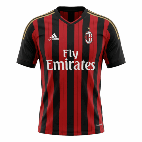 Retro Soccer Jersey AC Milan Home 2013/14