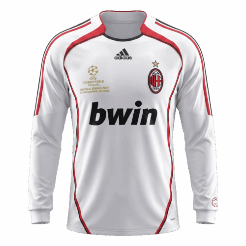 Retro Soccer Jersey AC Milan Away Long Sleeve 2006/07