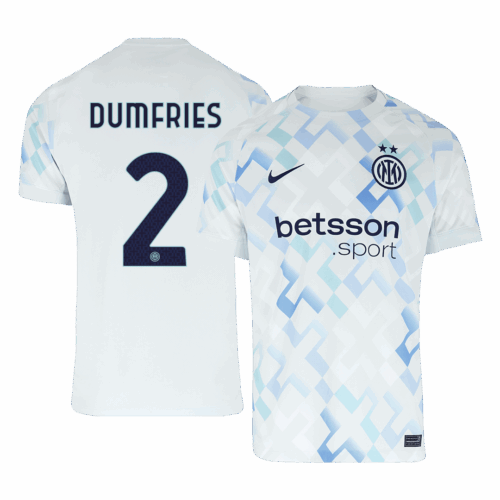 DUMFRIES #2 Inter Milan Away Soccer Jersey 2025/26