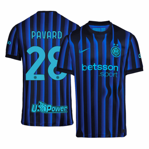 PAVARD #28 Inter Milan Home Soccer Jersey 2025/26