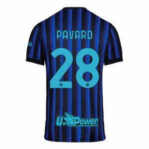 PAVARD #28 Inter Milan Home Soccer Jersey 2025/26 - Image 3