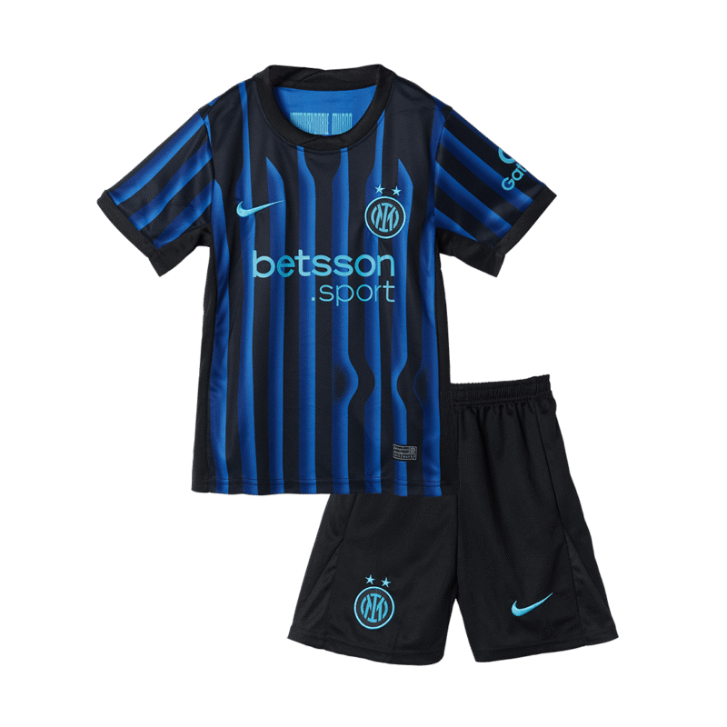 Inter Milan Home Kids Soccer Jerseys Kit 2025/26