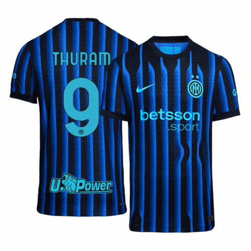 THURAM #9 Inter Milan Home Authentic Soccer Jersey 2025/26