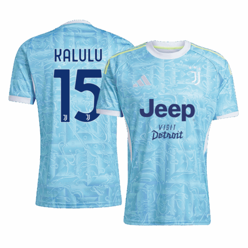 KALULU #15 Juventus Away Soccer Jersey 2025/26