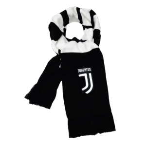 Juventus Soccer knitting Scarf Black&White