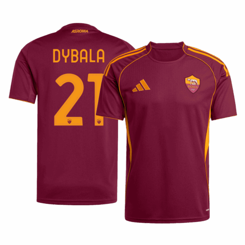 DYBALA #21 Roma Home Soccer Jersey 2025/26