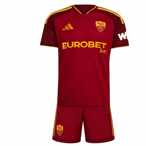 Roma Home Kids Soccer Jerseys Kit 2026/27