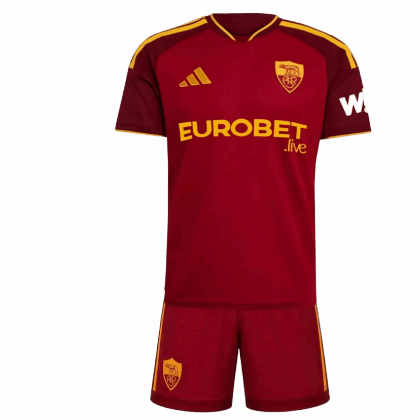 Roma Home Kids Soccer Jerseys Kit 2026/27