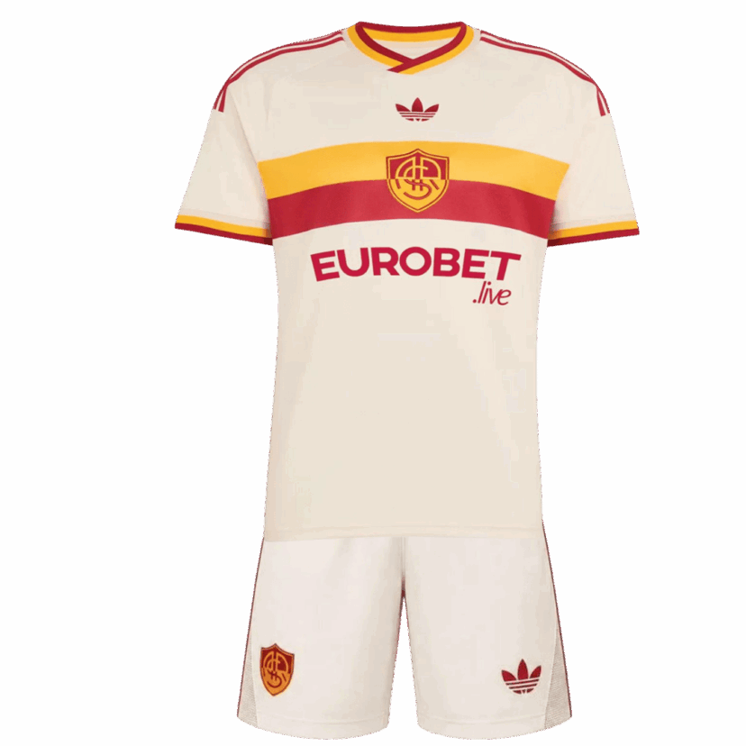 Roma Away Kids Soccer Jerseys Kit 2026/27