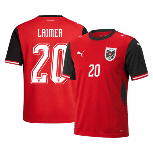 LAIMER #20 Austria Home Soccer Jersey World Cup 2026