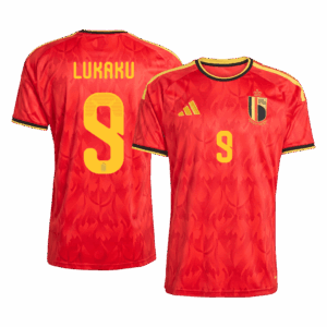 LUKAKU #9 Belgium Home Soccer Jersey World Cup 2026