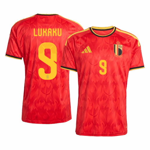 LUKAKU #9 Belgium Home Soccer Jersey World Cup 2026