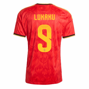 LUKAKU #9 Belgium Home Soccer Jersey World Cup 2026