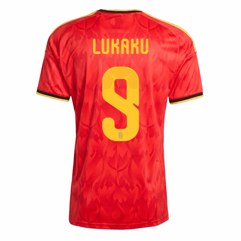 LUKAKU #9 Belgium Home Soccer Jersey World Cup 2026