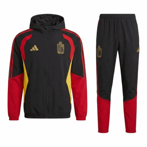 Belgium Hoodie Tracksuit 2026 Red&Black