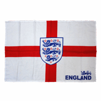 England Team Flag White