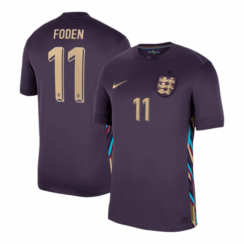 FODEN #11 England Away Soccer Jersey EURO