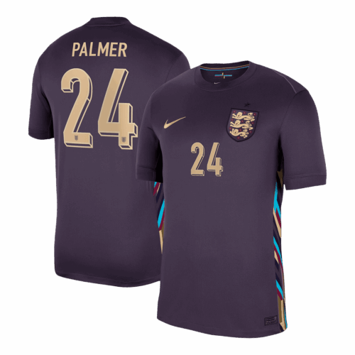 PALMER #24 England Away Soccer Jersey EURO