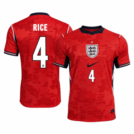 RICE #4 England Away Soccer Jersey World Cup 2026