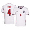 RICE #4 England Home Soccer Jersey World Cup 2026