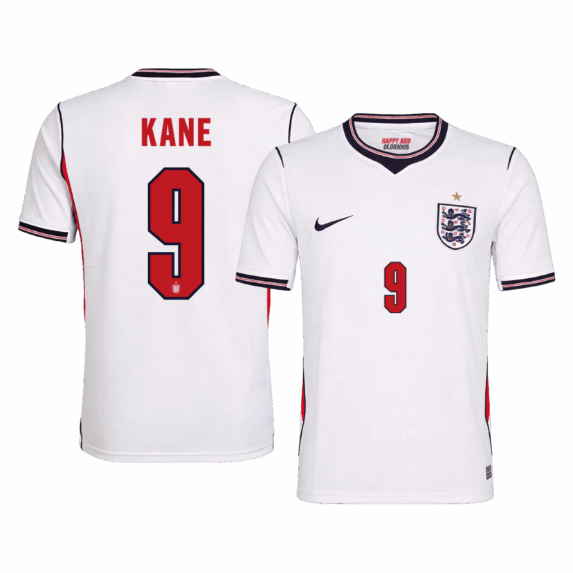KANE #9 England Home Soccer Jersey World Cup 2026