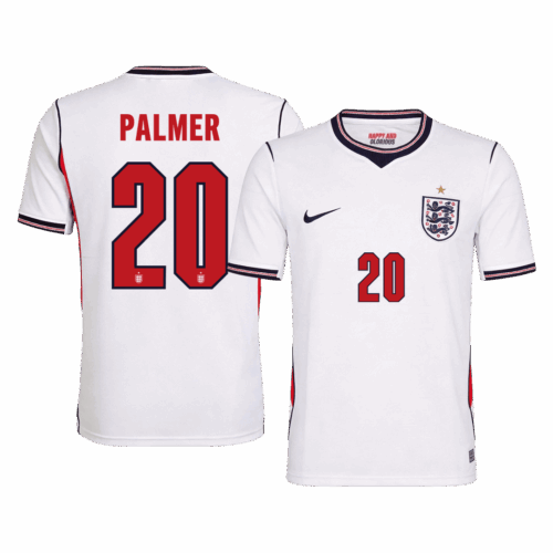 PALMER #20 England Home Soccer Jersey World Cup 2026