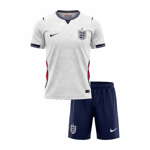 England Home World Cup Kids Soccer Jerseys Kit 2026