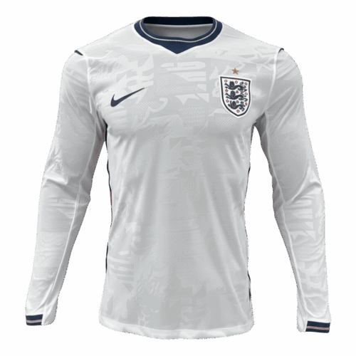 England Home Long Sleeve Player Version Jersey World Cup 2026