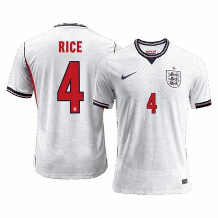 RICE #4 England Home Player Version Jersey World Cup 2026