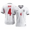 RICE #4 England Home Player Version Jersey World Cup 2026