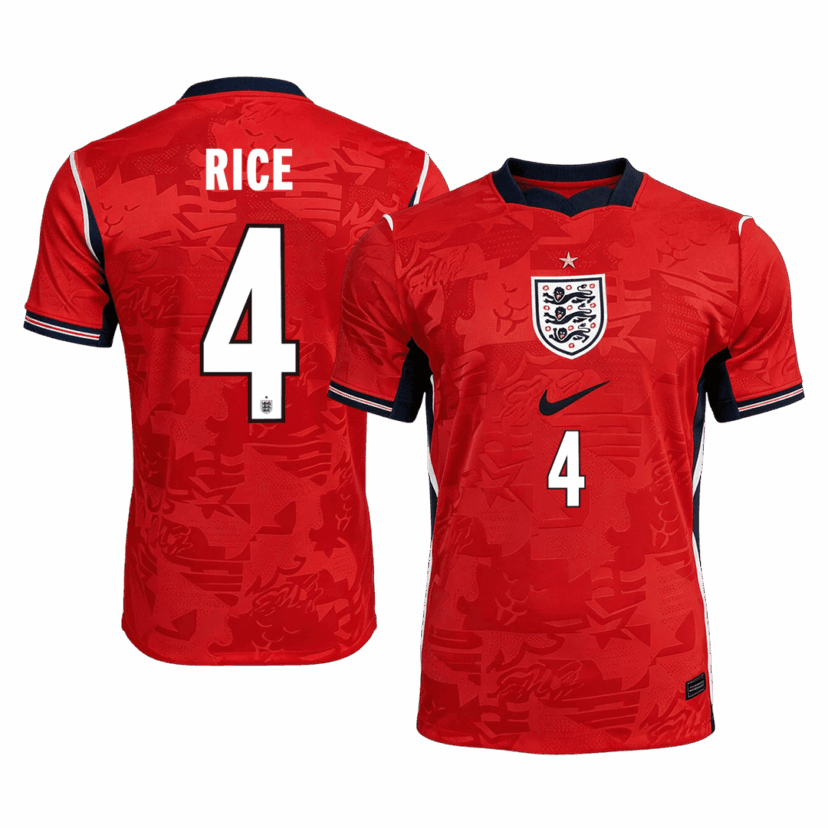 RICE #4 England Away Player Version Jersey World Cup 2026