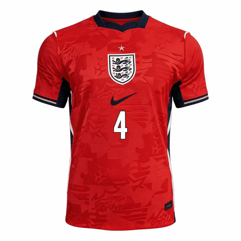 RICE #4 England Away Player Version Jersey World Cup 2026