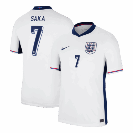 SAKA #7 England Home Soccer Jersey EURO
