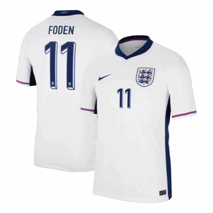 FODEN #11 England Home Soccer Jersey EURO