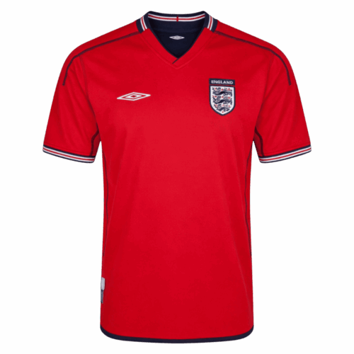 Retro Jersey England Away World Cup 2002