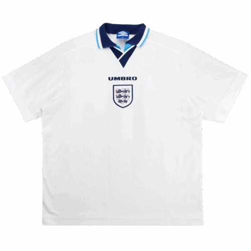 Retro Soccer Jersey England Home Euro Cup 1996